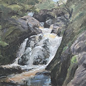 Waterfall near Ingleton, Yorkshire